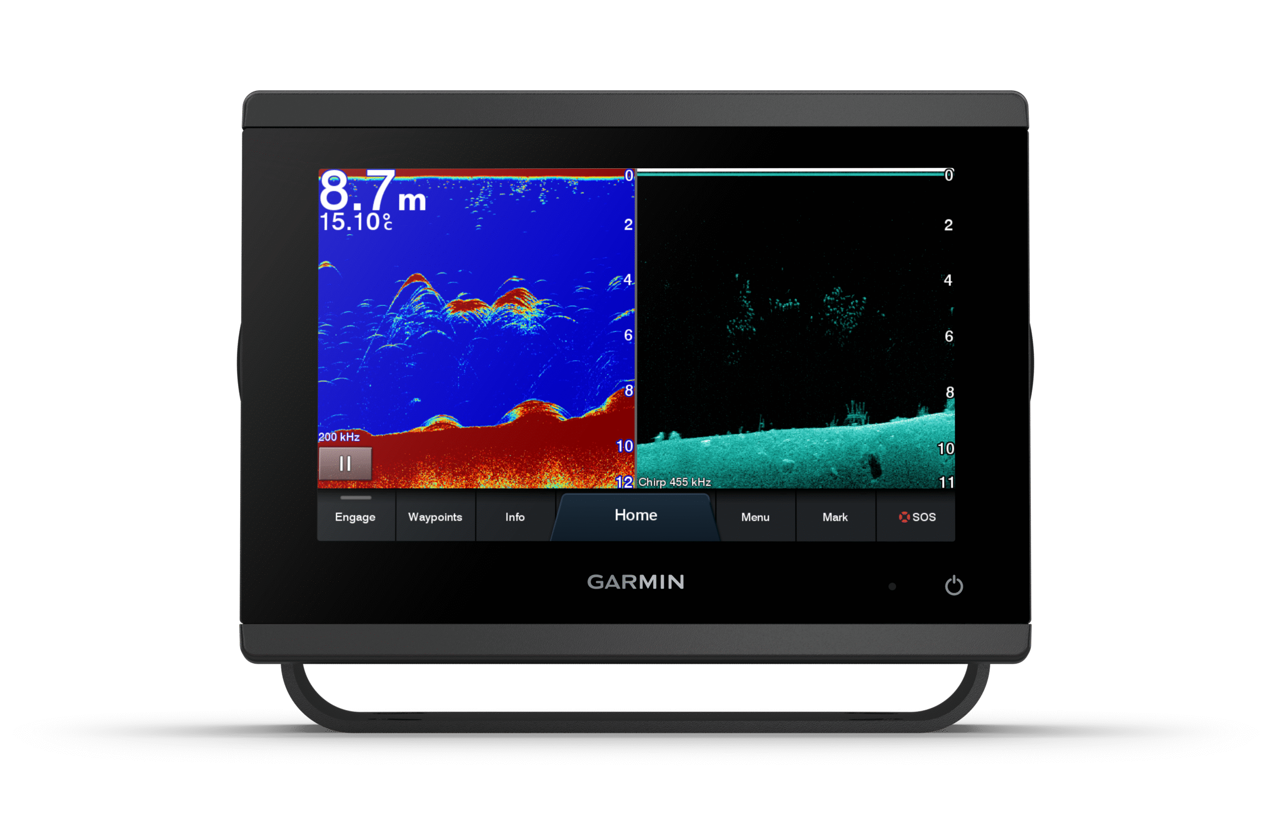 GPSMAP 723xsv, Sondas SideVü, ClearVü y CHIRP tradicionales con mapa base mundial