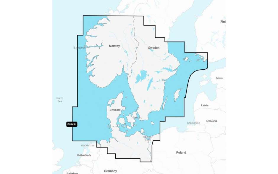 Sur de Escandinavia y norte de Alemania - Cartas náuticas