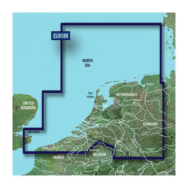 BlueChart g3 HXEU018R - Benelux Offshore & Inland