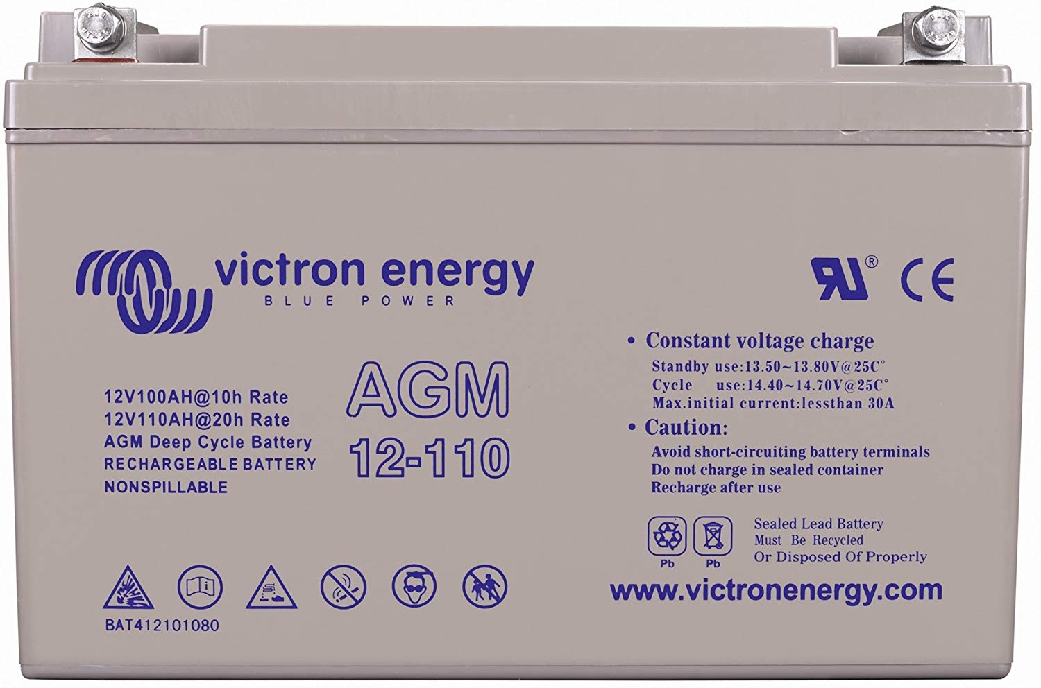 12V/110Ah AGM Deep Cycle Batt.