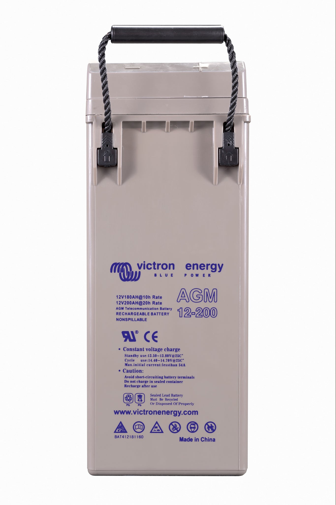 12V/200Ah AGM Telecom Batt. (M8)